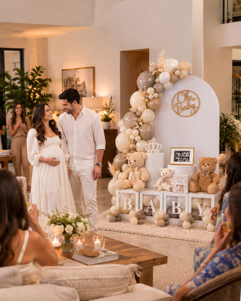 decoración con globos en interior